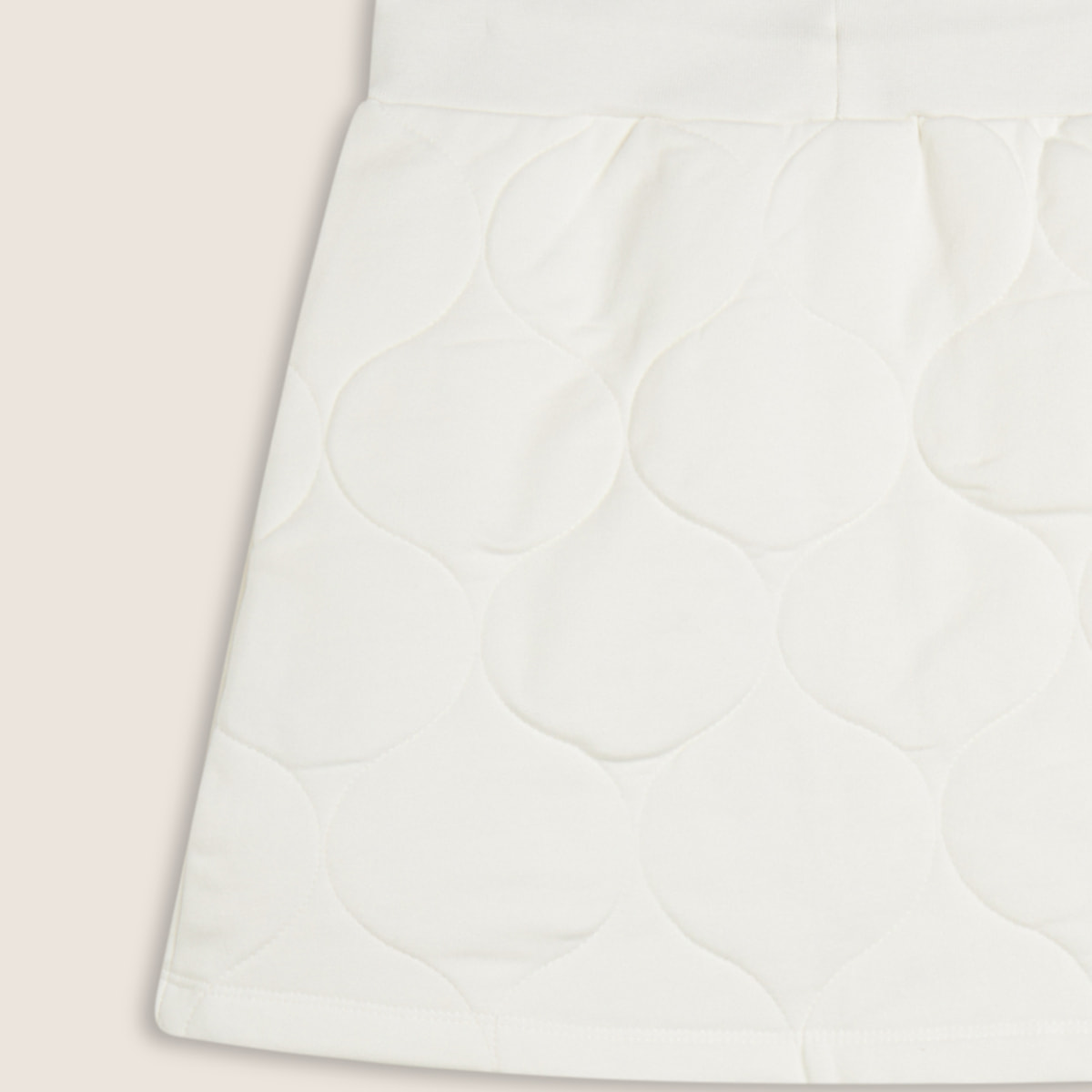 Gonna Bambina a trapezio in cotone texturizzato