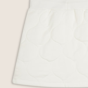 Gonna Bambina a trapezio in cotone texturizzato