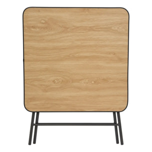 Table pliante 4 places Flexy Plus 80x80cm noir