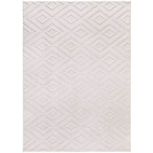 Alfombra lavable con relieve en color blanco Estilo, varias medidas disponibles