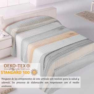 Icehome - Colcha Bouti Estampada - Reversible - 100% Poliéster - Microfibra - 70 gr/m² - Nobre Tierras