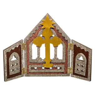 Crèche H.25cm avec 11 santons résine