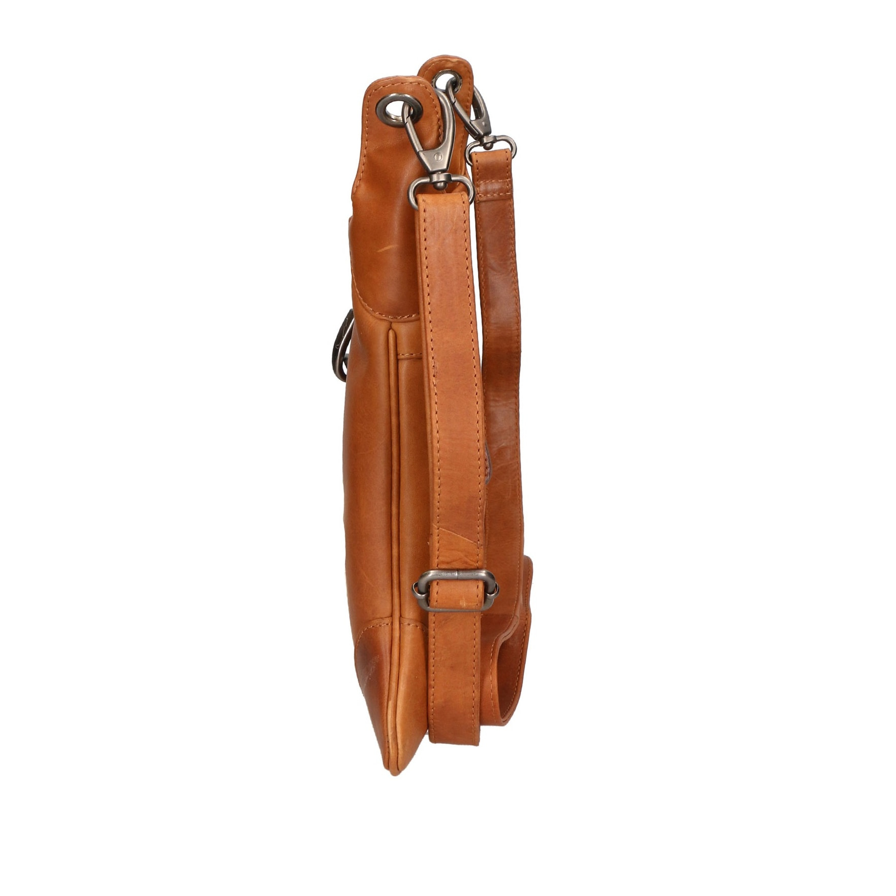 Borsa a tracolla da uomo - Modello False - Vera pelle - 30.0 x 26.0 x 2.0 cm