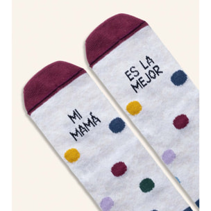 Mini calcetines "Mi mamá es la mejor" talla 23-26