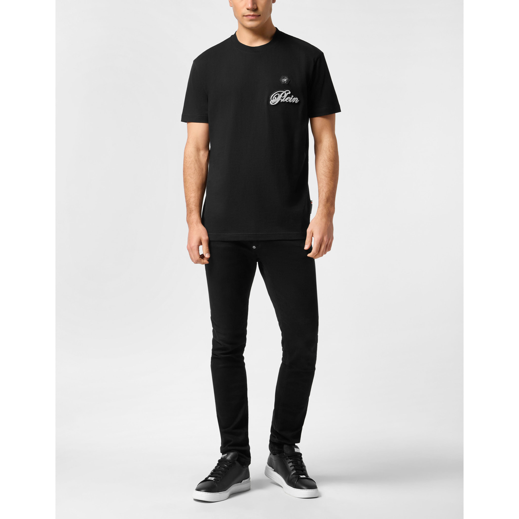 PHILIPP PLEIN T-Shirt Round Neck Ss SIGNATURE