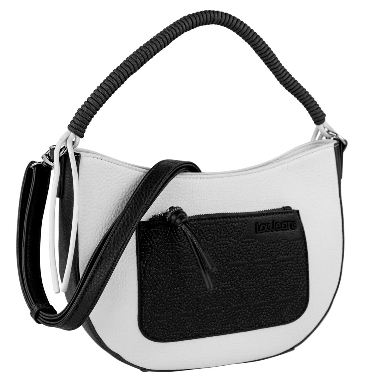 Bolso Bandolera Mujer Lois Shavanna Negro-Blanco
