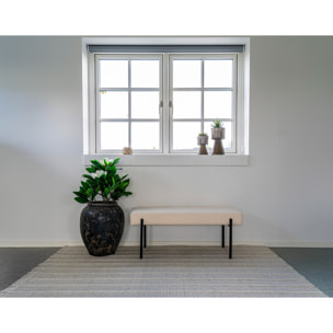 Romeo - banc - tissu bouclette - 100 cm - Blanc