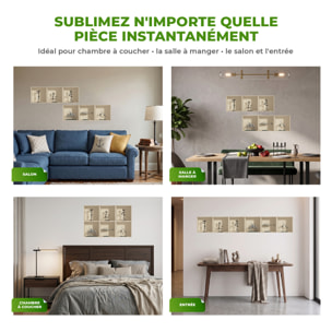 Stickers muraux 3D | Sticker Mural Autocollant effet 3D Postures design en aluminium - Stickers adhésifs 3D Chambre Salon Trompe l'oeil