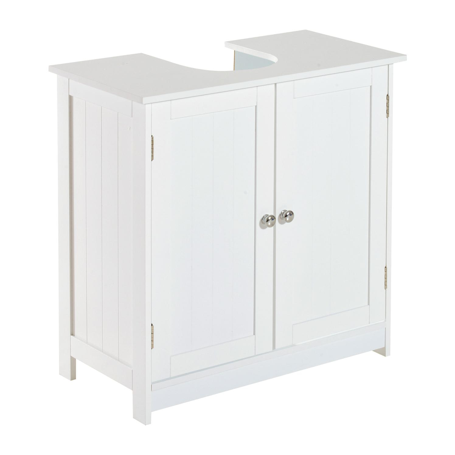 Mueble Armario para Debajo del Lavabo con 2 Puertas para Cuarto de Baño o WC