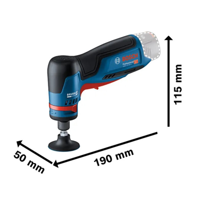 Meuleuse droite Bosch GWG 12V-50 - Sans batterie, ni chargeur 6 Coffret L-BOXX - 06013A7001