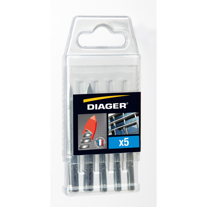 Coffret forets verre 5 pièces - DIAGER - 408C