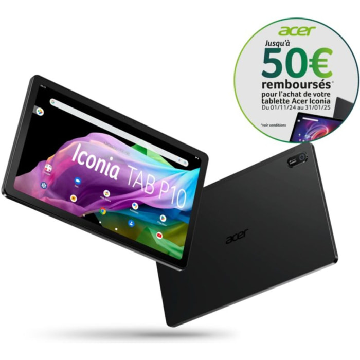 Tablette Android ACER Iconia P10 10.4'' 2K 128Go Noir