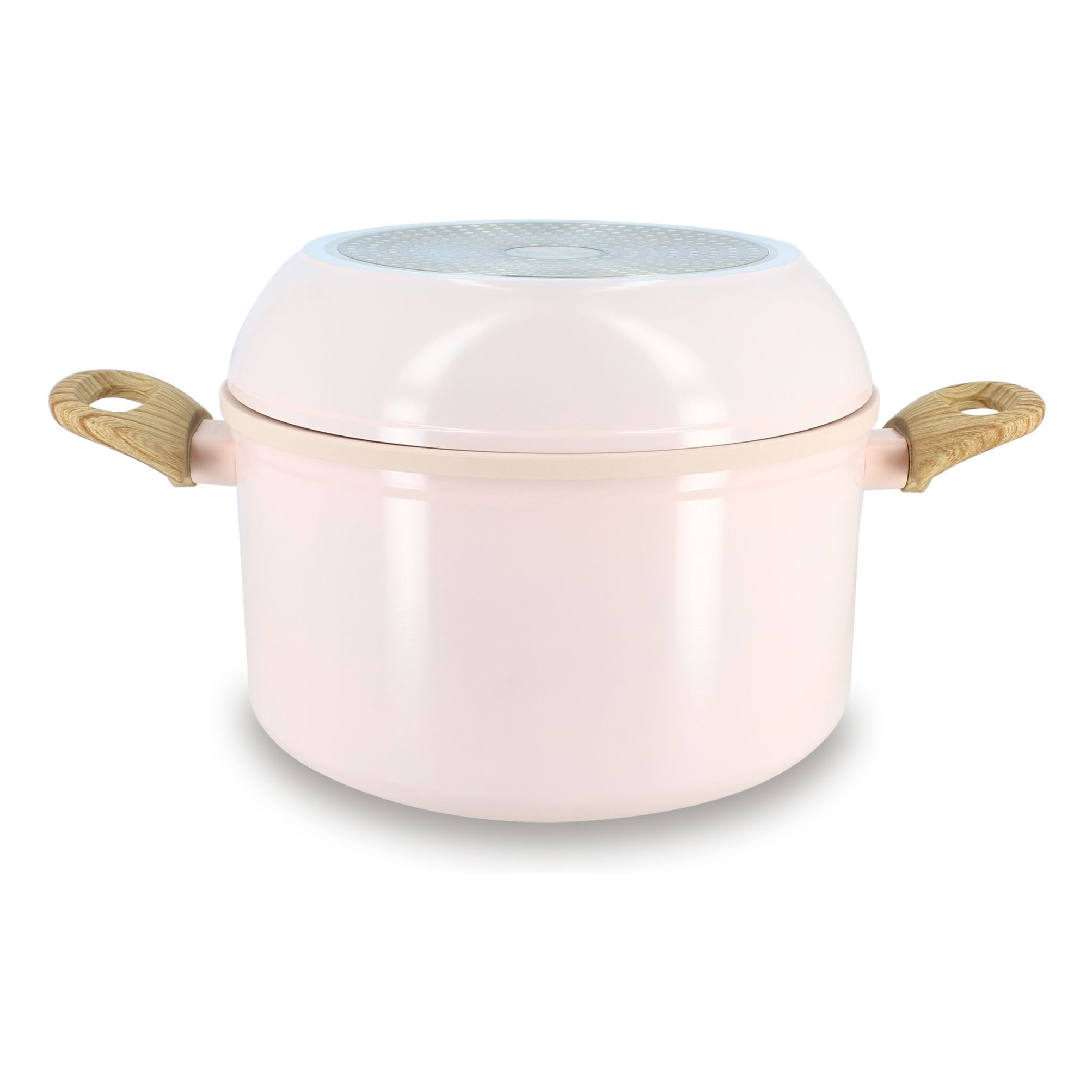 Batterie de cuisine amovible 8 pièces rose en aluminium recyclé COLORAMA