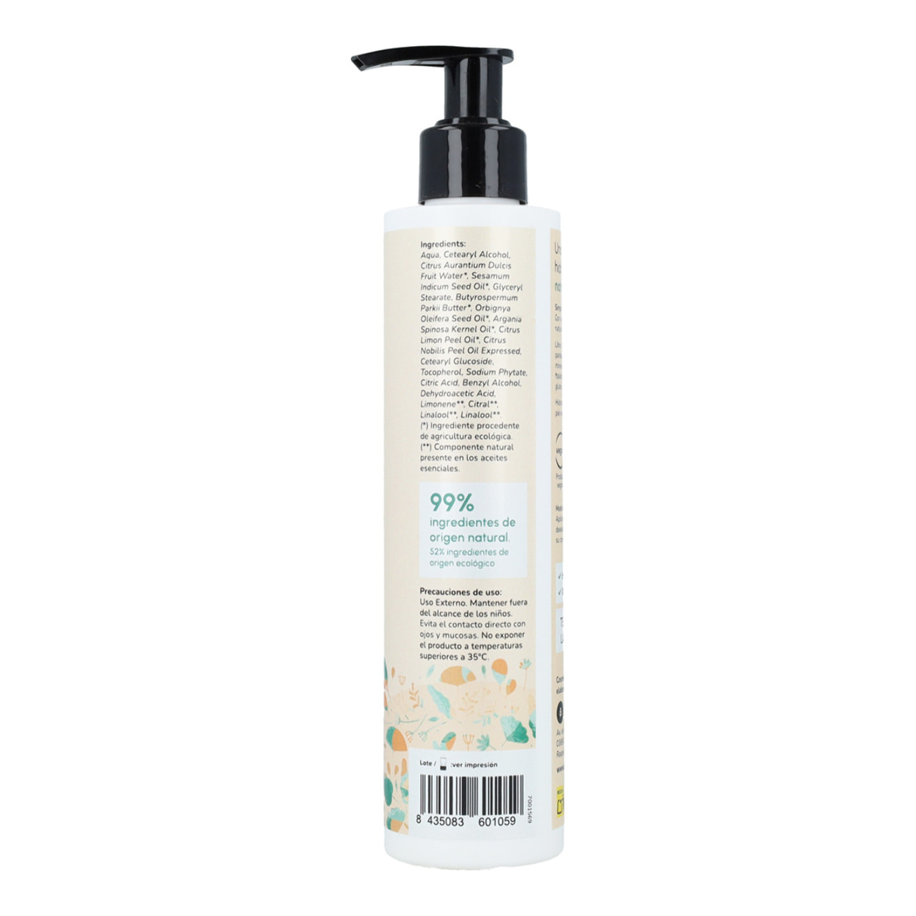 PLANETA HUERTO | Crema Hidratante Corporal Karité y Naranja 200 ml - Nutrición Intensa y Piel Suave