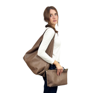 Borsa a spalla Cheval Firenze Iris Taupe