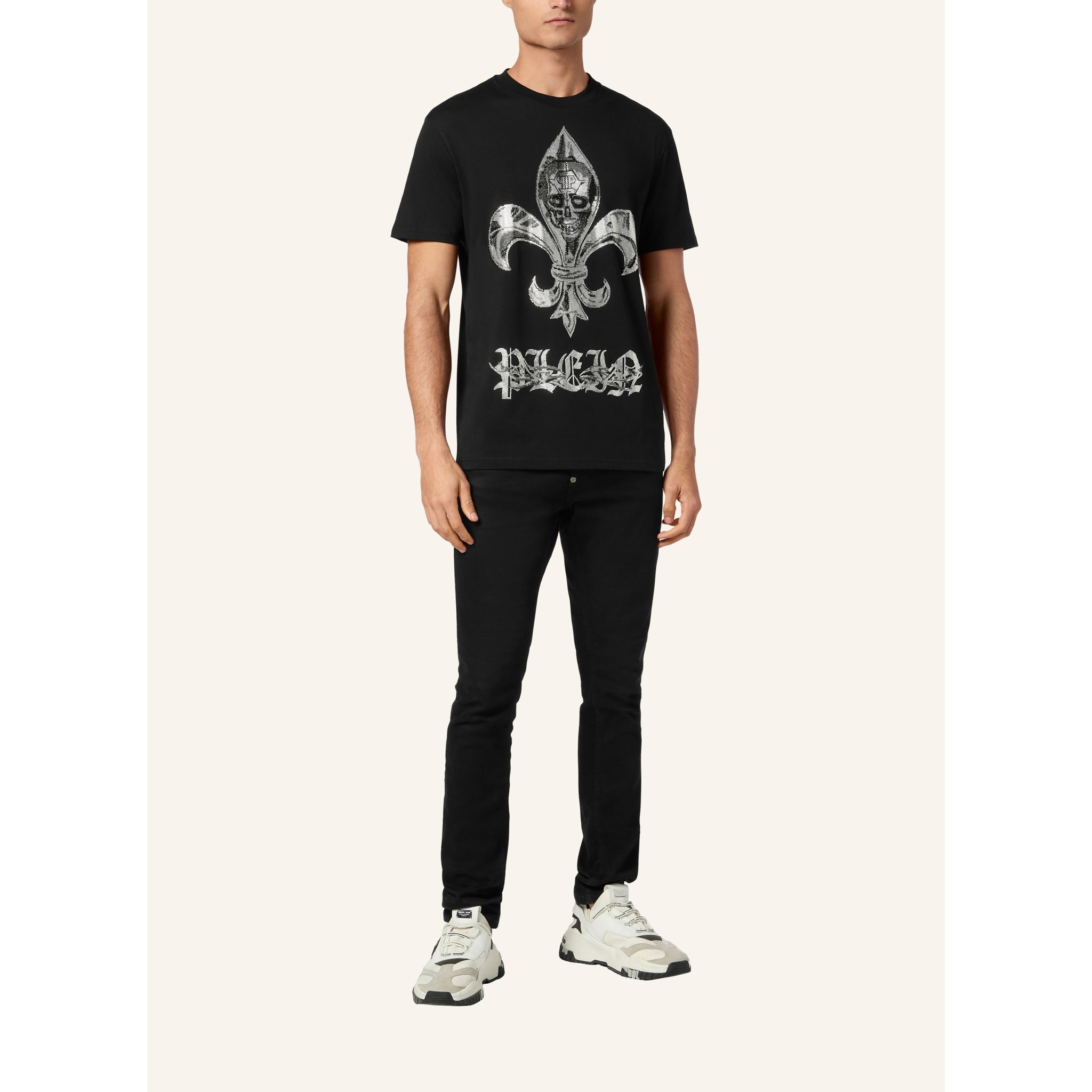 PHILIPP PLEIN Camiseta Cuello Redondo Ss CHROME