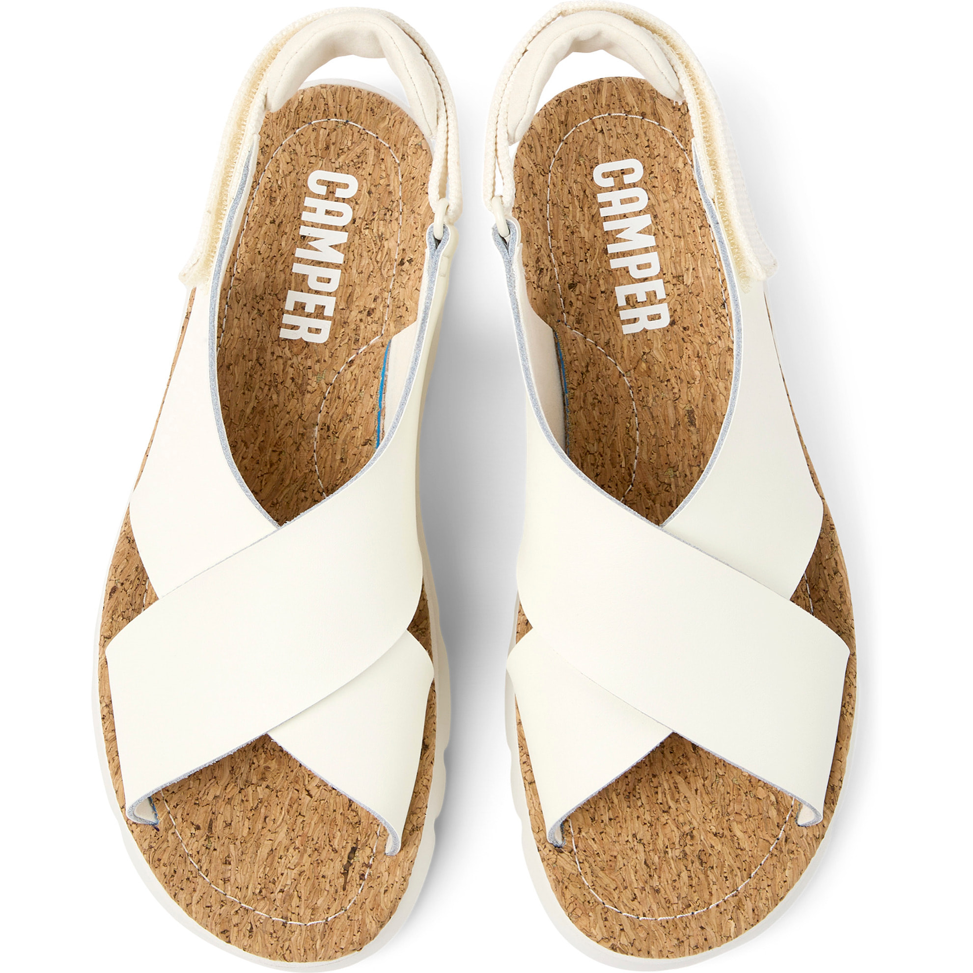 Sandalias - CAMPER Oruga - Blanco - Cuero liso