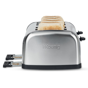 Tostadora 4 Ranuras, 1500 W, 6 Niveles.