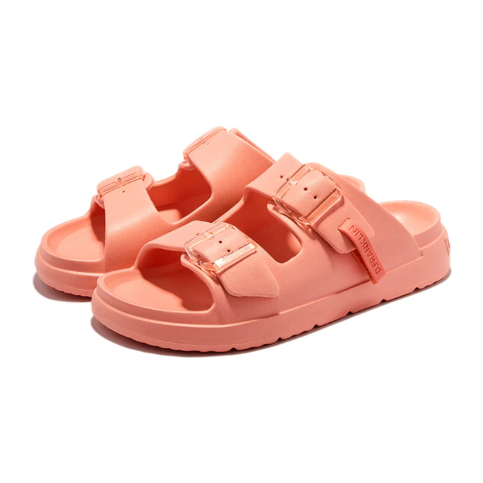 Sandalias Abiertas de Mujer Hebilla Ajustable Vibe Naranja