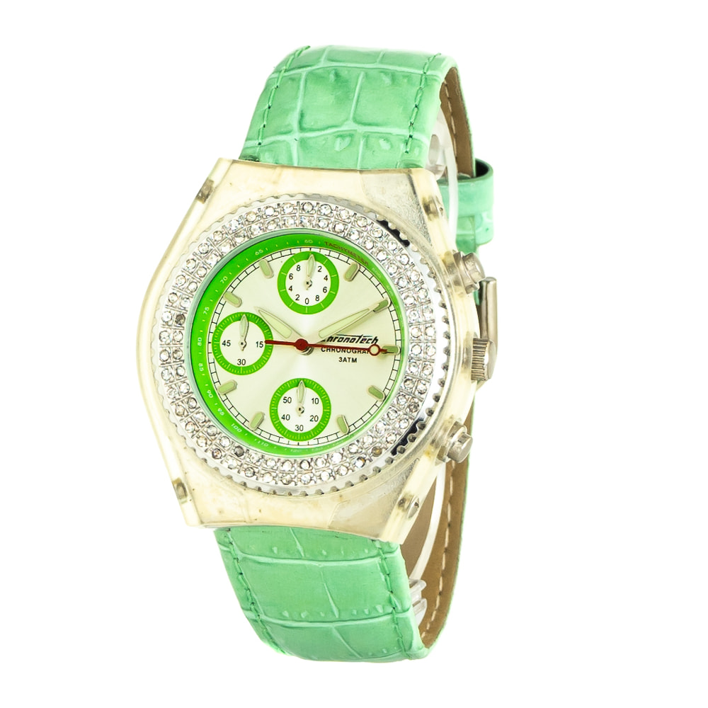 Reloj Chronotech CT7284S-07 Mujer Analogico Cuarzo con Correa de Piel