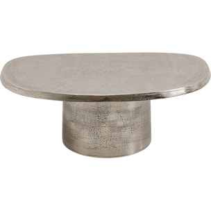 Table basse Bossy 87x59cm argentée Kare Design