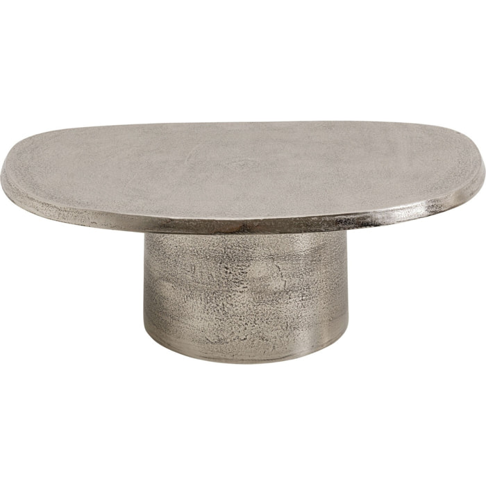 Table basse Bossy 87x59cm argentée Kare Design