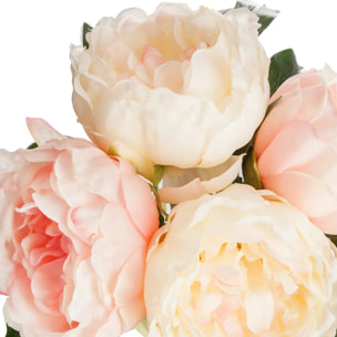 Bouquet de 4 pivoines articielles rose H30cm