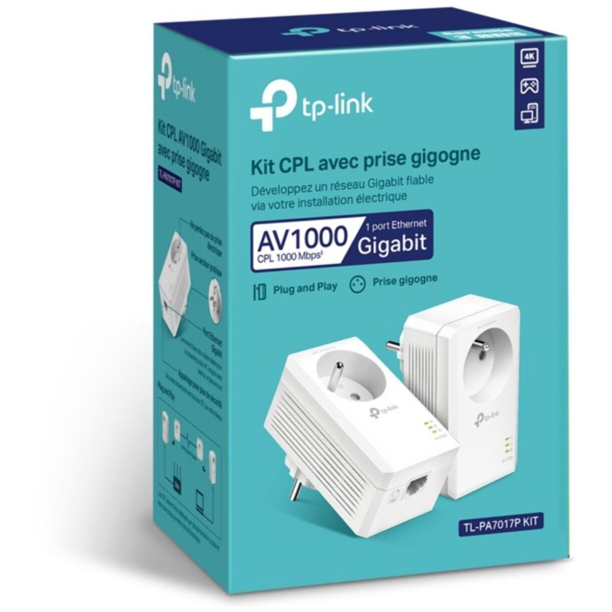 CPL Wifi TP-LINK TL-PA7019P - Blanc