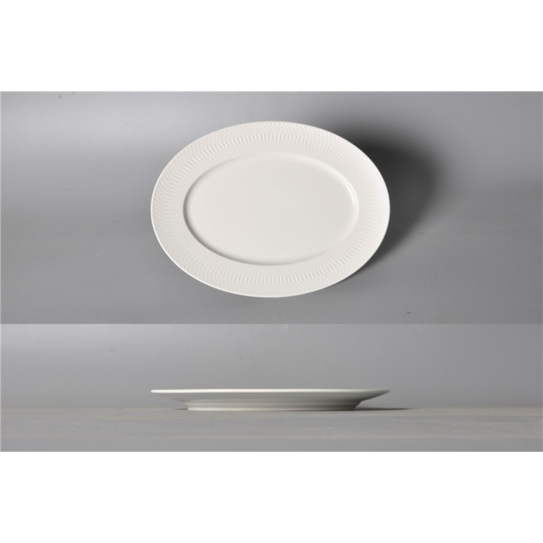 Plat ovale blanc princesse