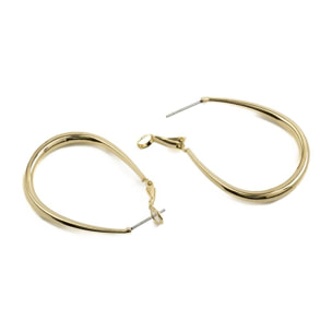 Pendientes Lux by Lux acabadoss en oro amarillo de 18k