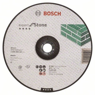 Disque EXPERT à tronçonner BOSCH à moyeu déporté Spécial Pierre 230X3.0 MM - 2608600227