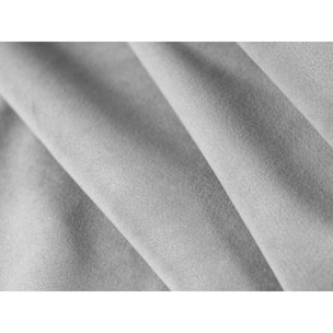 Méridienne "Tendance" en velours gris clair