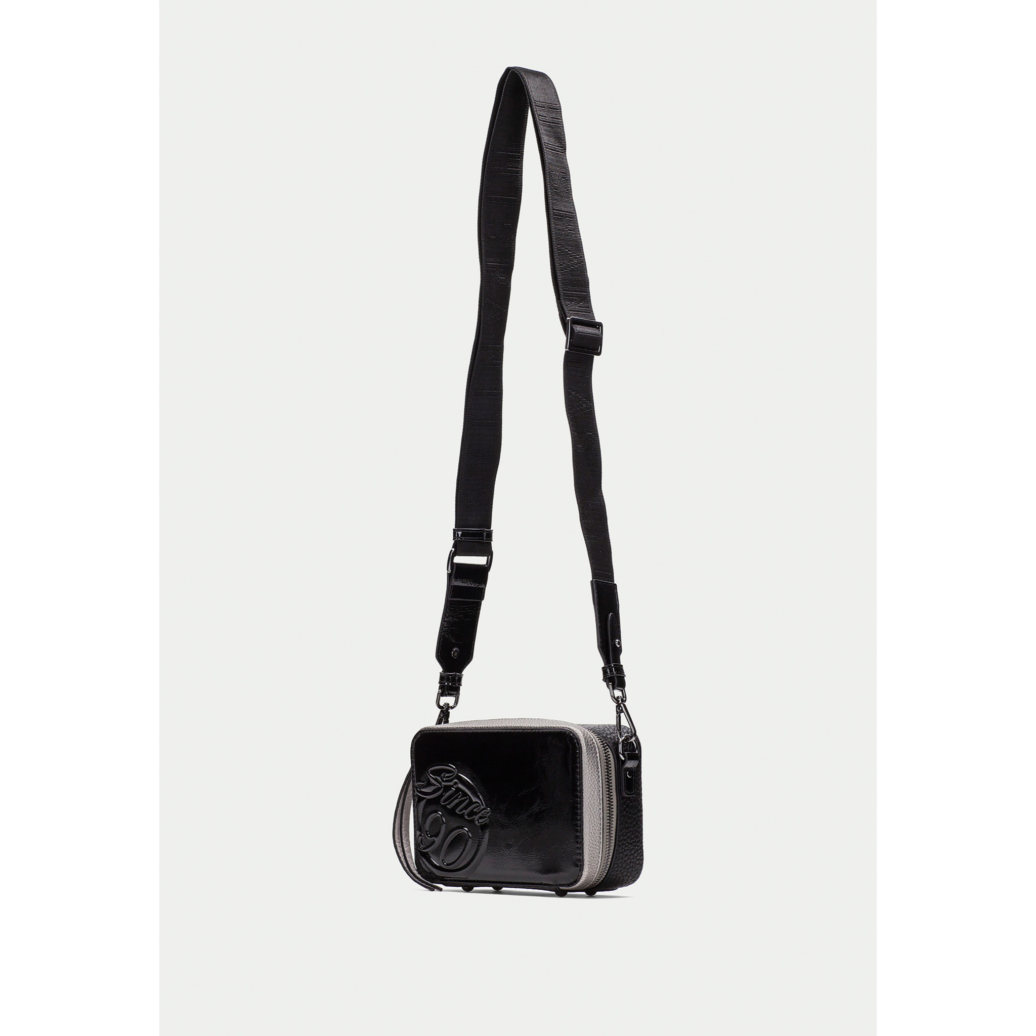 Bandolera  Negro plomo 20cm x 12cm x 7cm