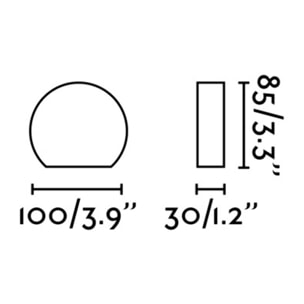 PILL LED Lampe applique rouille