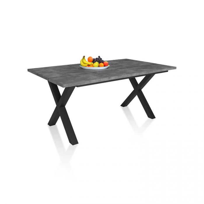 Mesa de comedor Oana 170 Cemento Negro