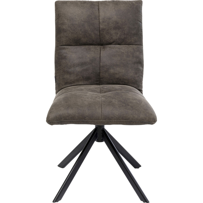 Chaise pivotante Toronto anthracite Kare Design