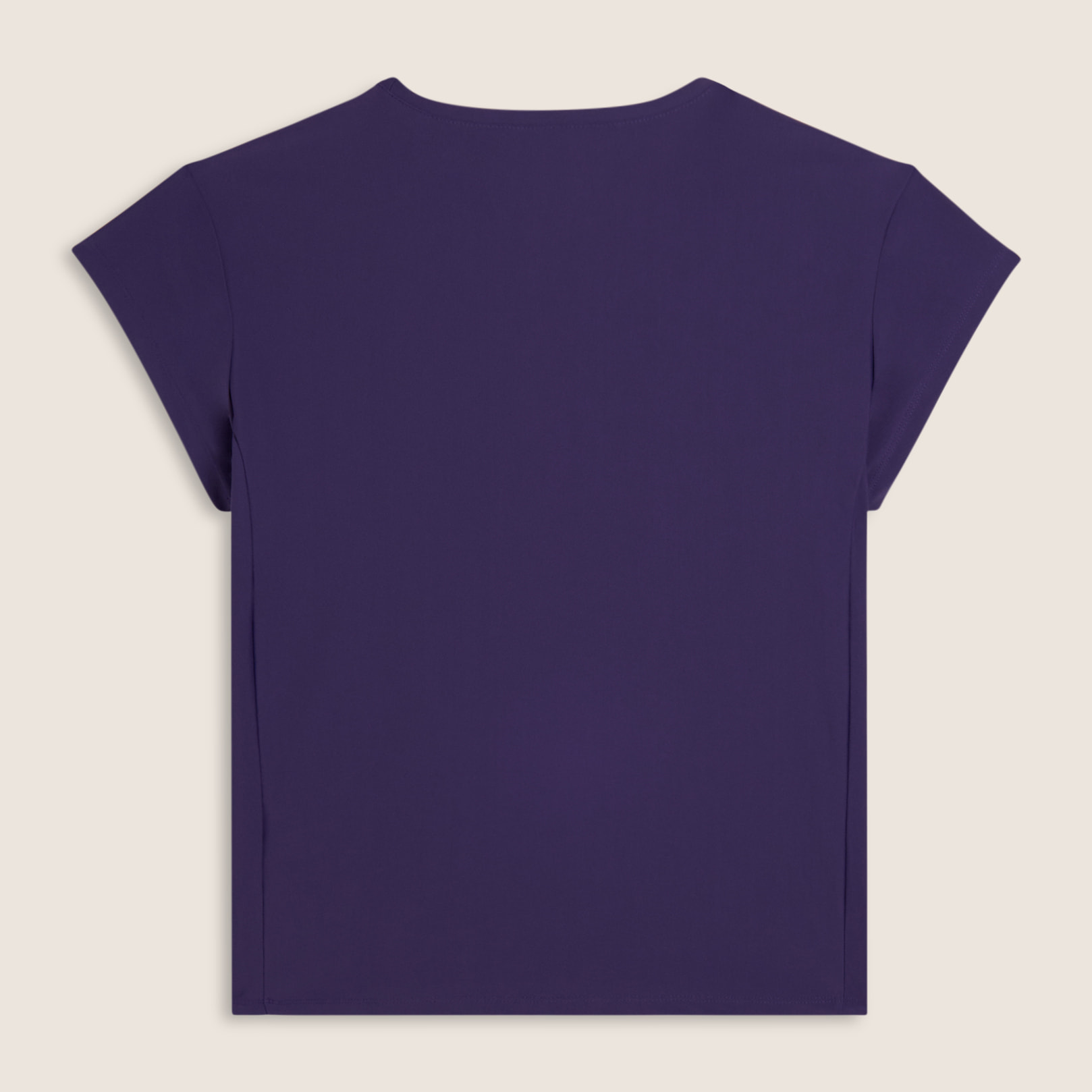 T-shirt tecnica con maniche ad aletta e profili a contrasto