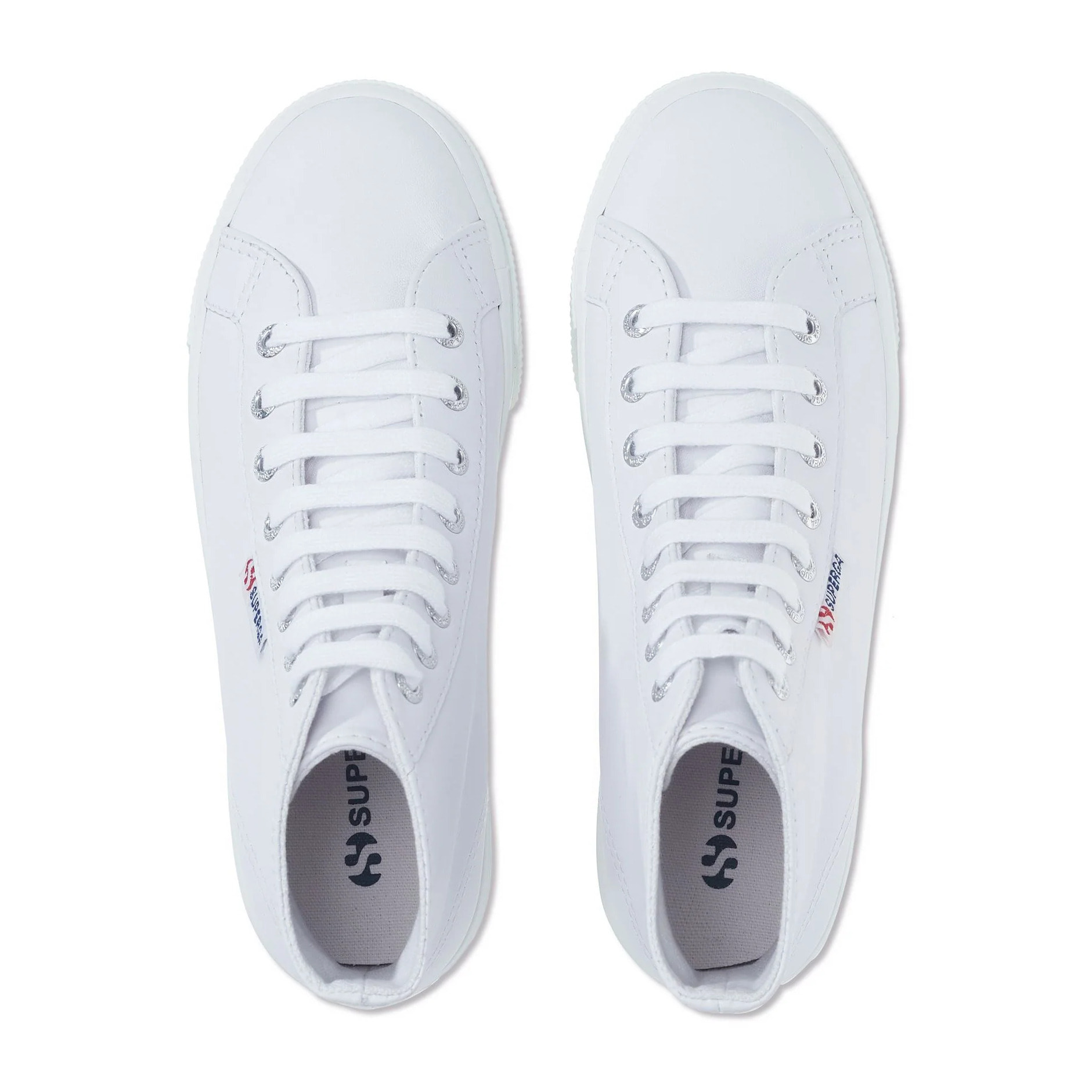 Scarpe da donna Superga Bianco 2708 HI TOP NAPPA