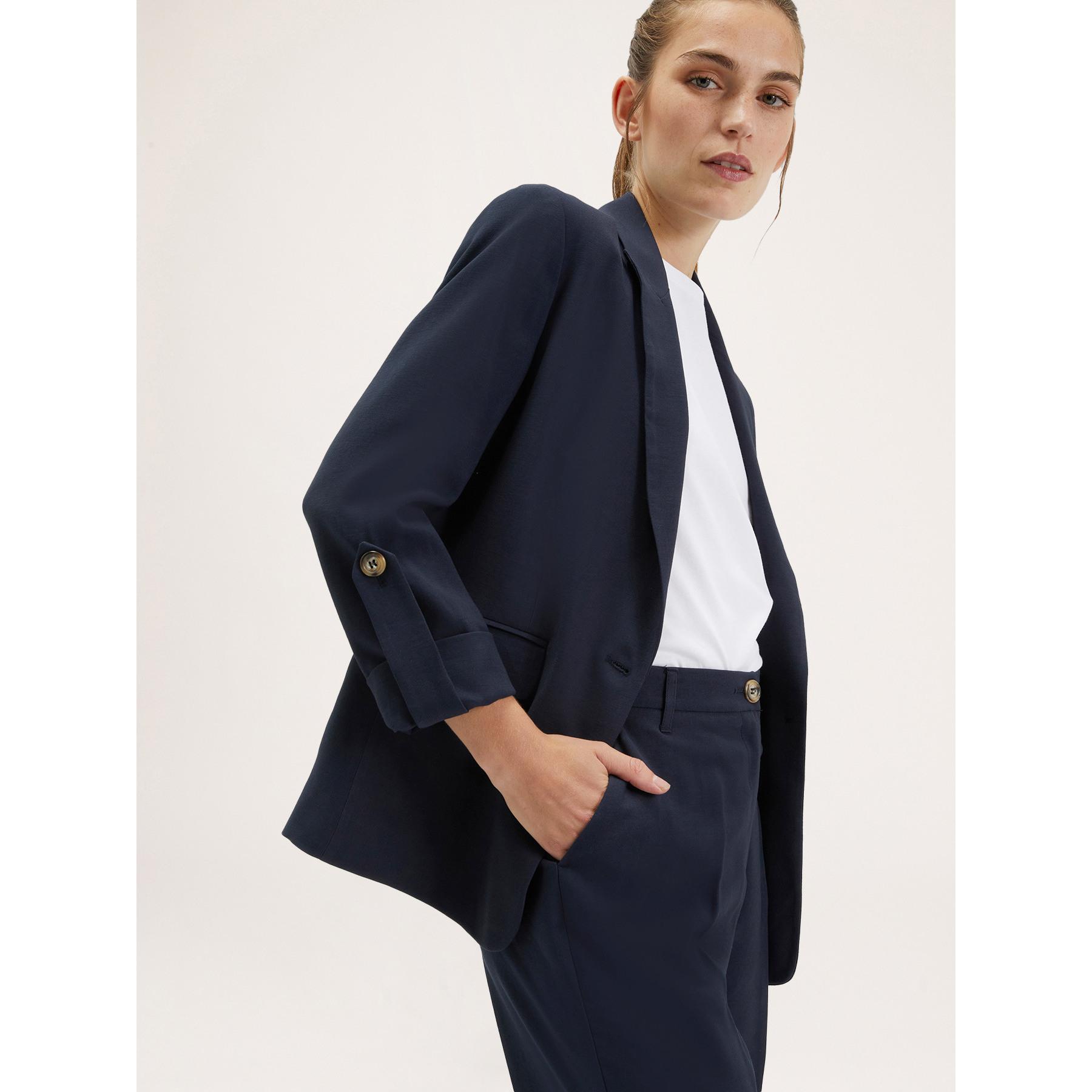 Motivi - Blazer vaporoso con abotonadura simple - Azul