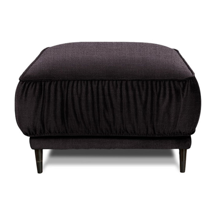 Pouf taille S Fiorenzo Tissu Gris foncé