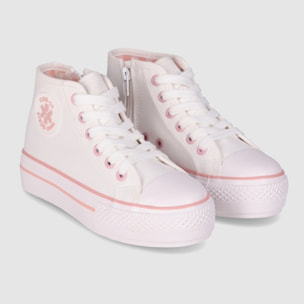 Deportivos de Tejido - Blanco - Tacón: Bajo