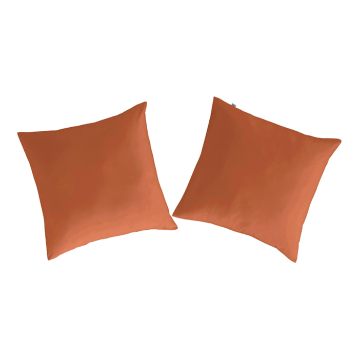 2 Fundas de almohada 100% algodón CASUAL caldera. Varios tamaños disponibles