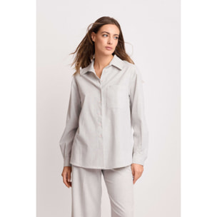 Kocca - Camicia a maniche lunghe con taschino Donna, Tinta unita, Colletto di camicia