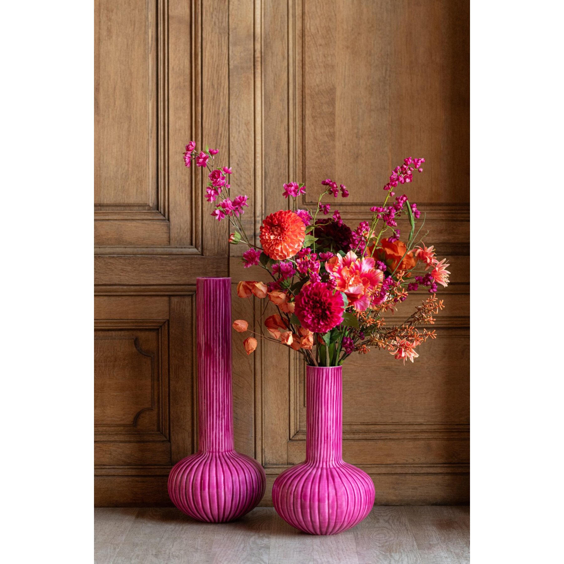 J-Line vase - fer - fuchsia - large