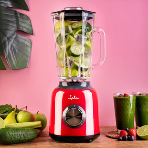 Batidora de vaso JATA BT795 de 1200 W. 6 cuchillas. 3 velocidades + pulse. Pica hielo