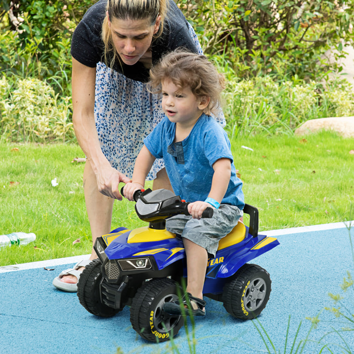 Quad Cuatrimoto para Niños con Luces Sonidos Bocina Azul