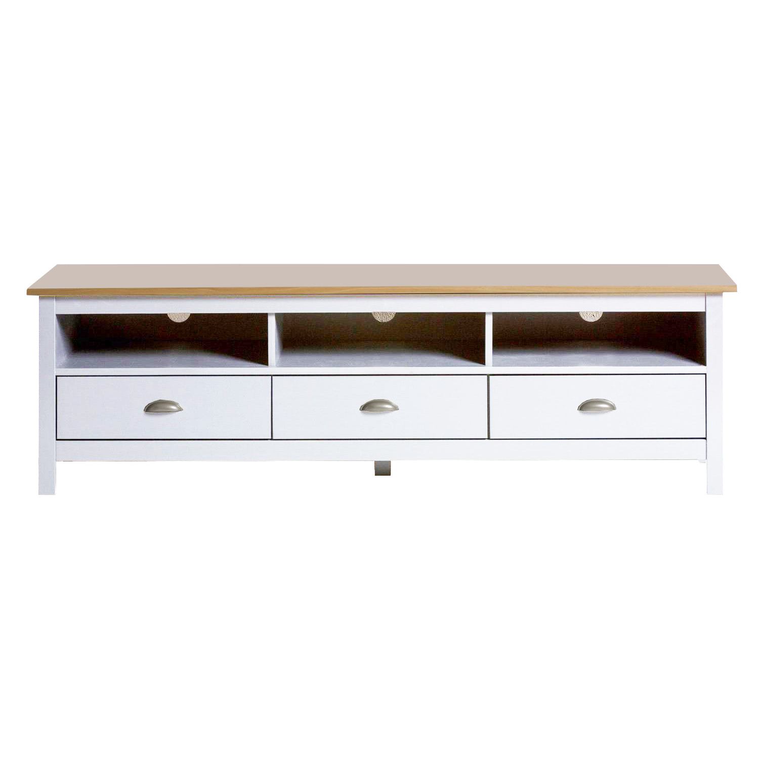 Mueble TV 3c Jade blanco/roble o gris antracita/roble