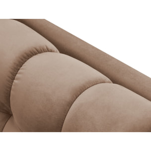 Méridienne gauche "Bali" en velours beige