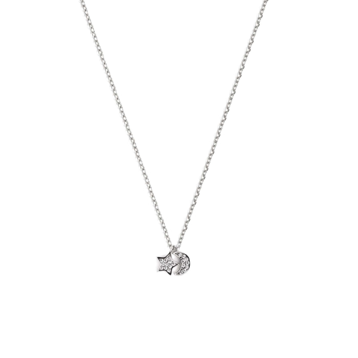 Collana Moon Star Sparks in Argento