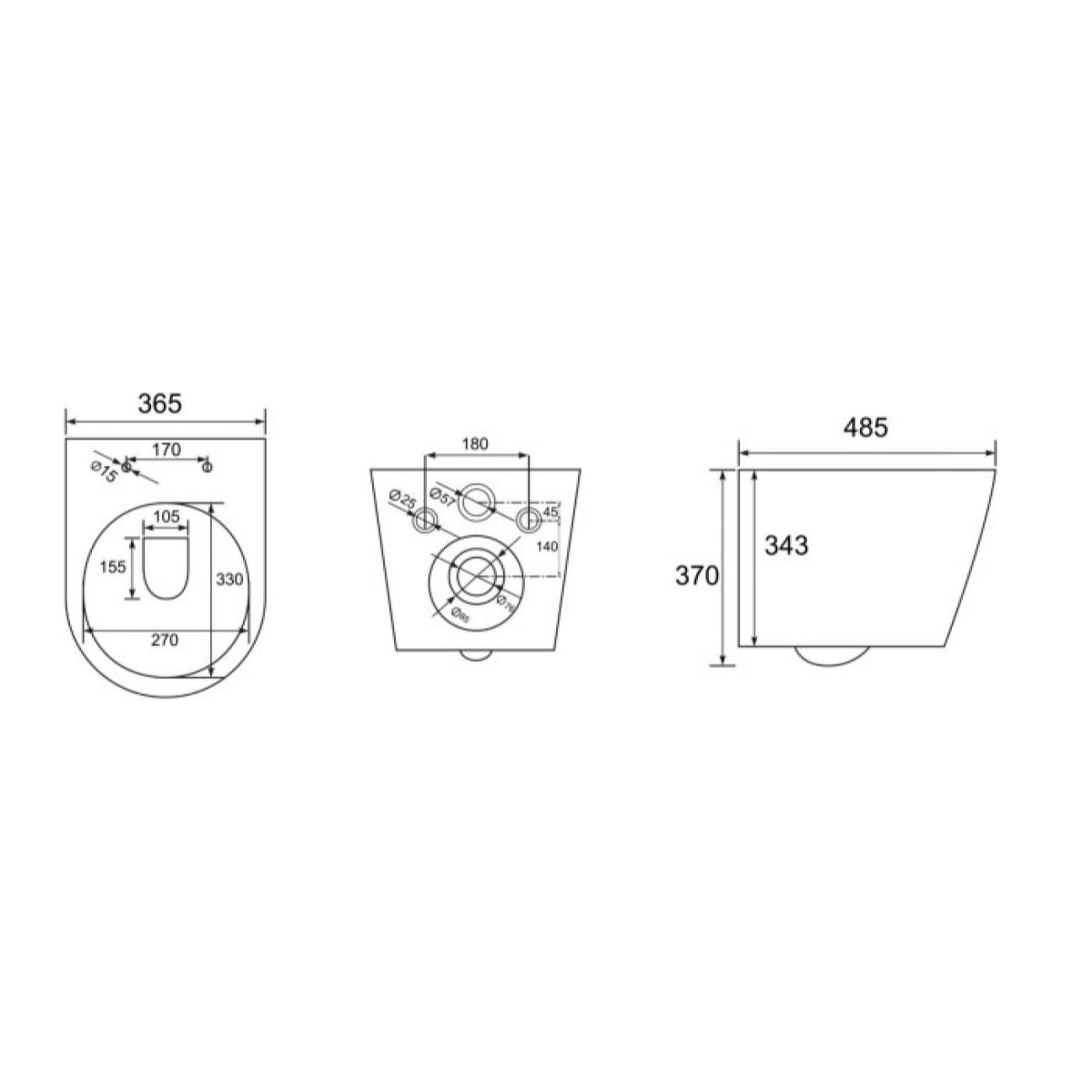 Pack WC sans bride Infinitio, fixations invisibles + Abattant softclose slim + Bâti autoportant Geberit UP100 + Plaque blanche